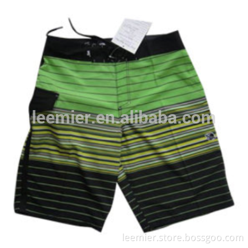 Custom-made Men's Striped Bermuda Shorts with Logos
